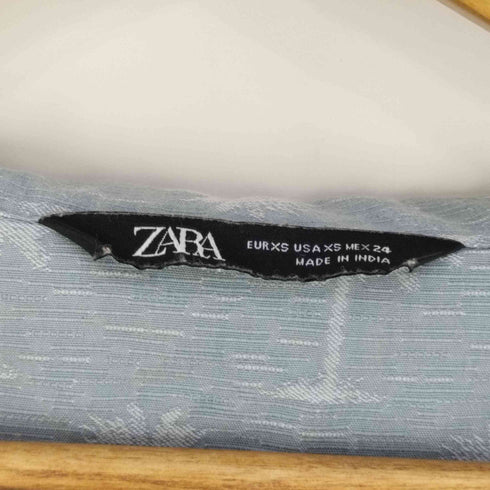 ザラ ZARA RUSTIC CROPPED SHIRT クロップドシャツ レディース import:XS