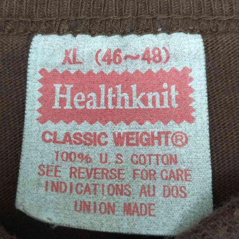 ヘルスニット Healthknit CLASSIC WEIGHT ヘンリーネック L/S Tシャツ メンズ import:XL