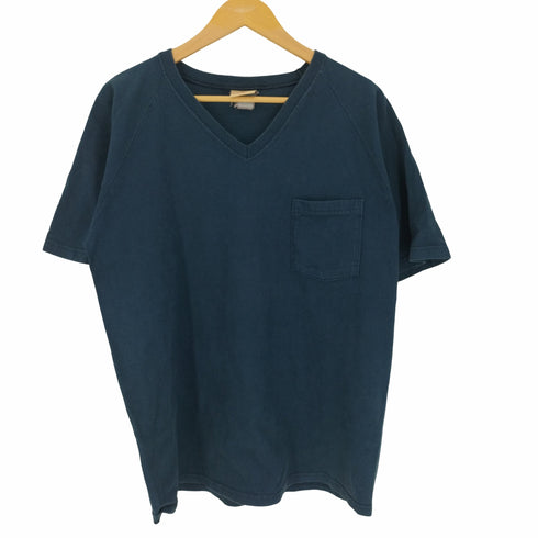 グッドウェア good wear USA製 Vネック ポケット S/S Tシャツ メンズ import:L