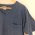 グッドウェア good wear USA製 Vネック ポケット S/S Tシャツ メンズ import:L