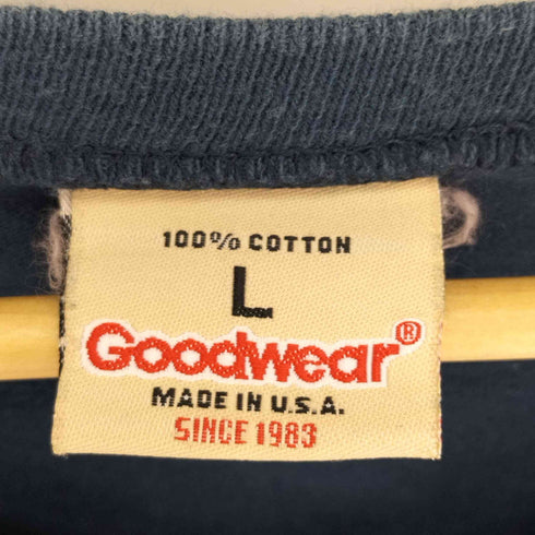 グッドウェア good wear USA製 Vネック ポケット S/S Tシャツ メンズ import:L