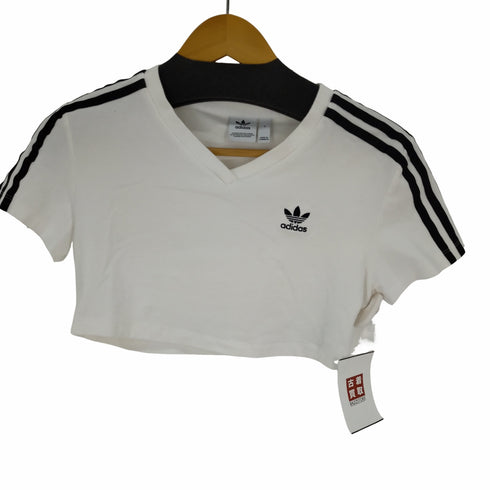 アディダス adidas クロップドカットソー トレファイルロゴ レディース import:S