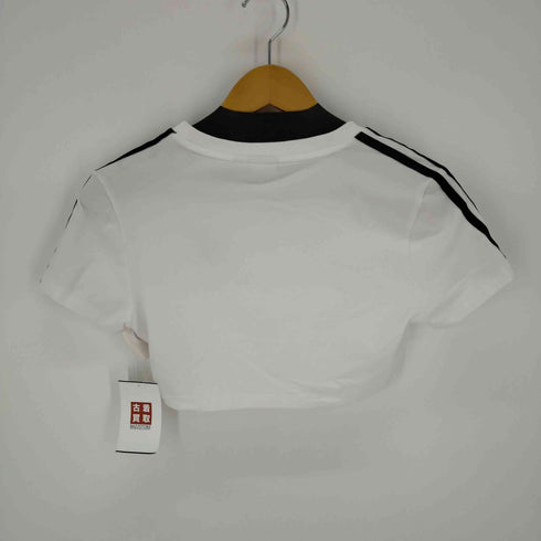 アディダス adidas クロップドカットソー トレファイルロゴ レディース import:S
