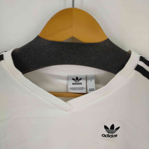 アディダス adidas クロップドカットソー トレファイルロゴ レディース import:S
