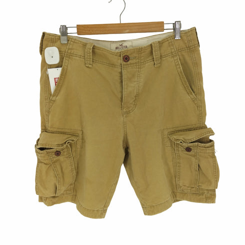 ホリスター Hollister ストーン ウォッシュ加工 ボタンフライ ミリタリー カーゴショーツ メンズ 32