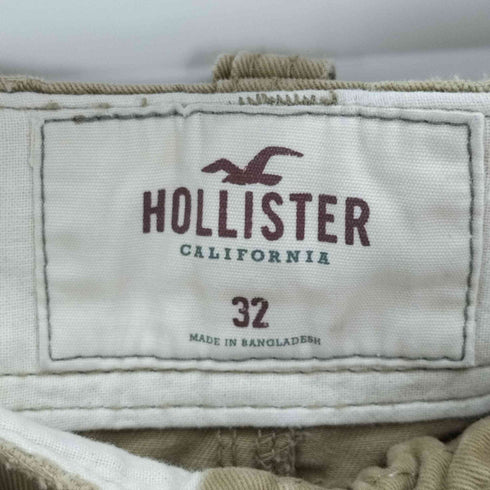 ホリスター Hollister ストーン ウォッシュ加工 ボタンフライ ミリタリー カーゴショーツ メンズ 32