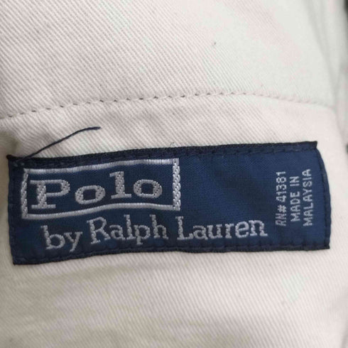 ポロバイラルフローレン Polo by RALPH LAUREN サイドシンチ ミリタリー サスペンダーボタン コットン リネン スラックス トラウザー パンツ メンズ 33/30