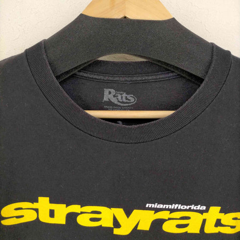 ストレイラッツ stray rats フロントラバープリントロゴ L/Sカットソー ラスタカラー メンズ JPN:L