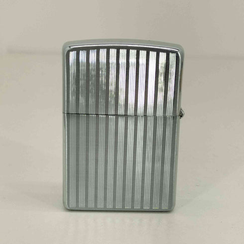 ジッポ ZIPPO ストライプ シルバー オイル ライター メンズ