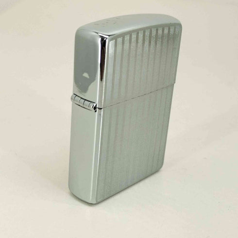 ジッポ ZIPPO ストライプ シルバー オイル ライター メンズ
