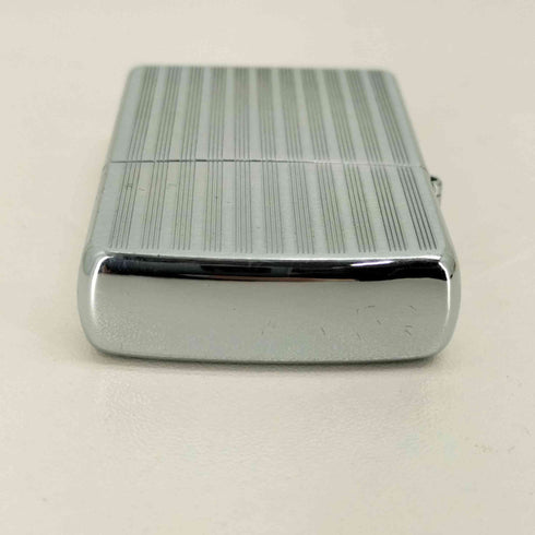 ジッポ ZIPPO ストライプ シルバー オイル ライター メンズ