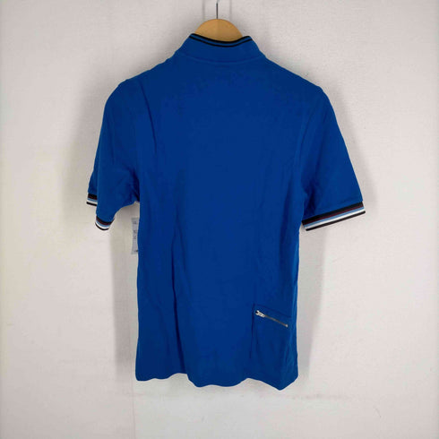 フレッドペリー FRED PERRY BRADLEY WIGGINS Tipped Cycling Shirt 鹿の子 ロゴ刺繍スタンドカラーハーフジップポロシャツ メンズ JPN:S