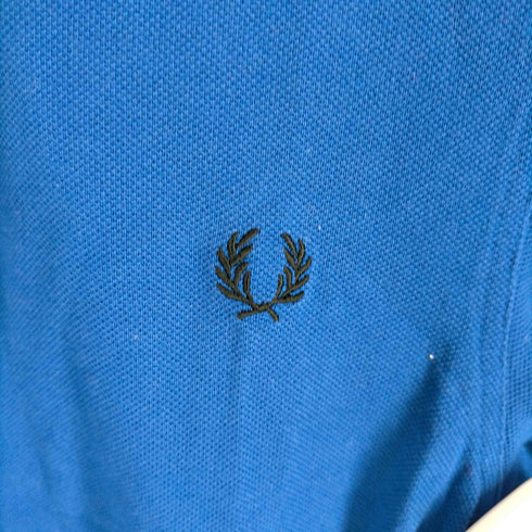 フレッドペリー FRED PERRY BRADLEY WIGGINS Tipped Cycling Shirt 鹿の子 ロゴ刺繍スタンドカラーハーフジップポロシャツ メンズ JPN:S