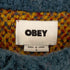 オベイ OBEY クルーネックセーターマーブルニット/アルパカタッチ マルチ柄 メンズ JPN:L
