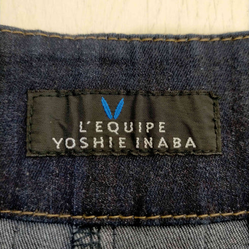 レキップヨシエイナバ LEQUIPE YOSHIE INABA ドッキング デニムプリーツスカート レディース JPN:38