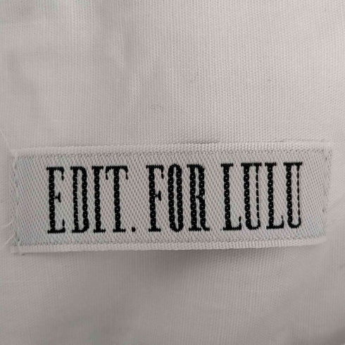 エディットフォールル EDIT. FOR LULU コットンサテンストライプ ボタニカル フレアスカート レディース 36