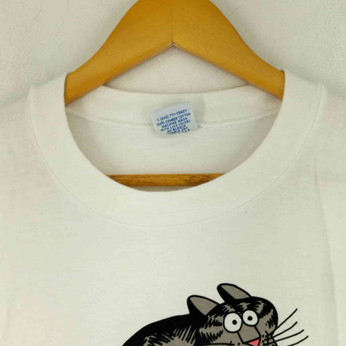 クレイジーシャツ CRAZY SHIRTS 90S MADE IN USA 両面プリント クルーネックS/Sカットソー シングルステッチ メンズ JPN:L