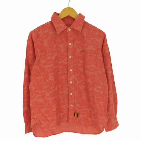 アベイシングエイプ A BATHING APE ABC CAMO ジャガード L/S シャツ メンズ JPN:L