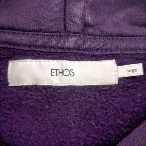 エトス ETHOS 裾ドロード ショートフーディ メンズ JPN:L