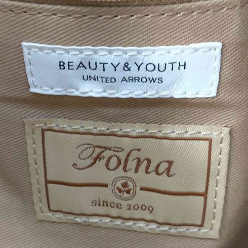 ビューティーアンドユースユナイテッドアローズ BEAUTY & YOUTH UNITED ARROWS FOLNA ペーパーレザーハンドルトートバッグ レディース