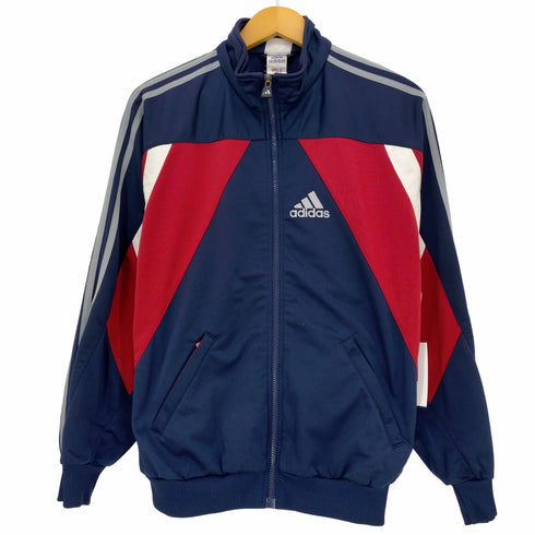 アディダス adidas 90-2000s パフォーマンスロゴ スリーライン トラックジャケット メンズ import:M