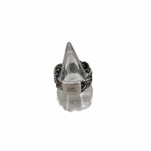 N NUMBER シルバー刻印 ブレイディング編込みリング BRAIDING RING メンズ 17号