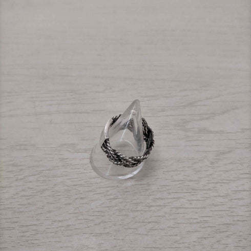N NUMBER シルバー刻印 ブレイディング編込みリング BRAIDING RING メンズ 17号