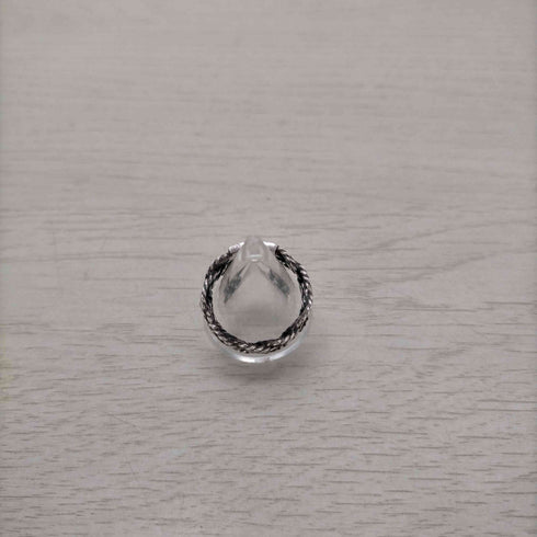 N NUMBER シルバー刻印 ブレイディング編込みリング BRAIDING RING メンズ 17号