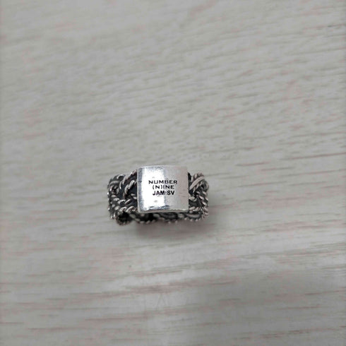 N NUMBER シルバー刻印 ブレイディング編込みリング BRAIDING RING メンズ 17号