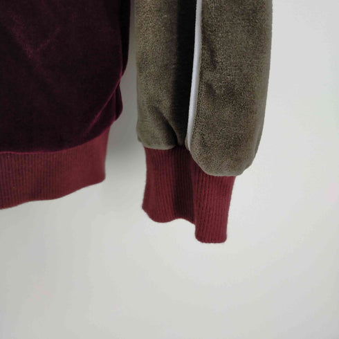 ブラックアイパッチ Black Eye Patch 23SS OG LABEL PIPING VELOUR TRACK JACKET BURGUNDY メンズ import:M
