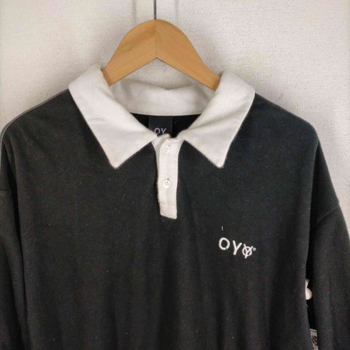 オーワイ OY L/S 袖ラインテープ リング ワンポイント刺繍 ポロシャツ メンズ