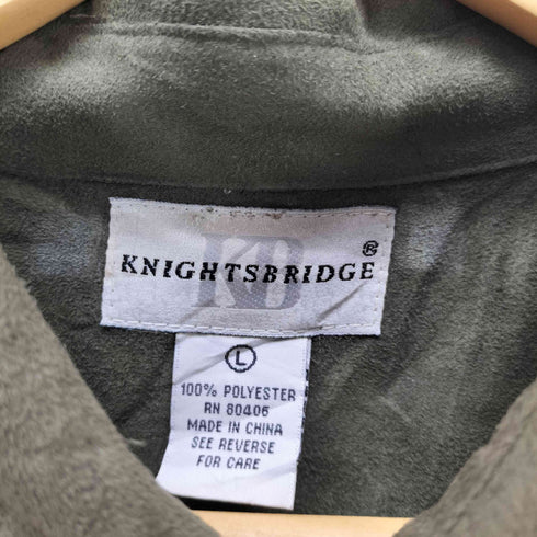 ナイツブリッジ KNIGHTSBRIDGE OLD フェイクスウェード 長袖シャツ メンズ import:L