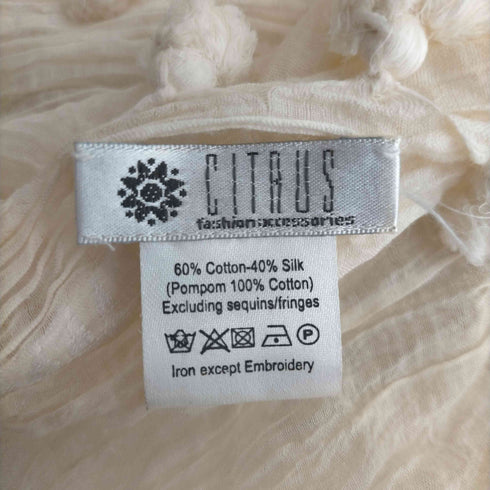 シトラス CITRUS シルク混 タッセルストール レディース 服飾品の為表記無