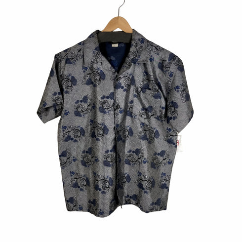 amplify 90s USA製 総柄オープンカラーシャツ 虎柄 メンズ JPN:XL