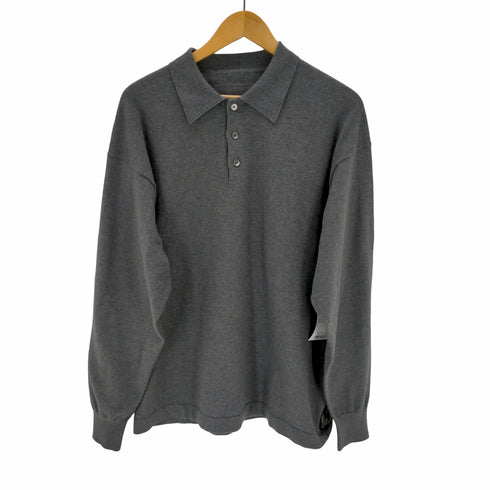 クレプスキュール crepuscule L/S Knit Polo メンズ JPN:1