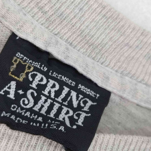 PRINT A-SHIRT 90S MADE IN USA フロントラバープリント S/S Tシャツ バスケットボール メンズ