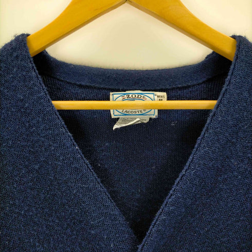 アイゾッドラコステ IZOD LACOSTE 70s 80s 糸巻きタグ アクリルカーディガン メンズ JPN:M