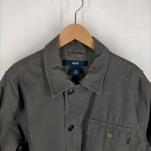 ギャップ Gap 90-00s old gap 紺タグ 裏地キルティング 3P 比翼 ハンティングジャケット メンズ JPN:M
