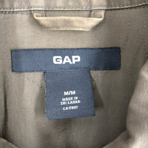 ギャップ Gap 90-00s old gap 紺タグ 裏地キルティング 3P 比翼 ハンティングジャケット メンズ JPN:M