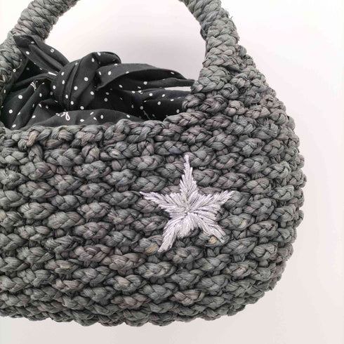 アニエスベーボヤージュ agnes b. VOYAGE 星 刺繍 ハンド カゴバッグ レディース