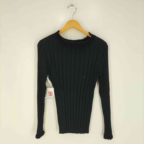 カージュ Khaju ワイドリブフリルネックプルオーバー レディース