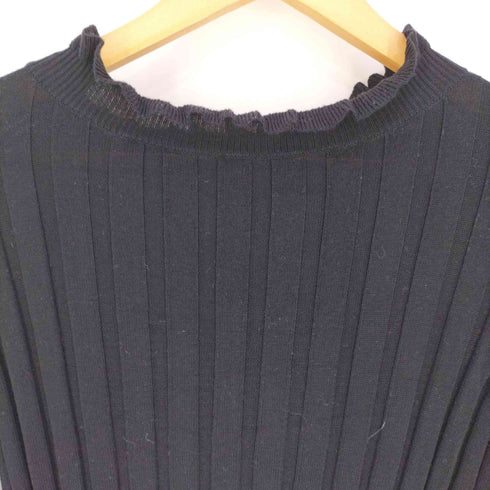 カージュ Khaju ワイドリブフリルネックプルオーバー レディース
