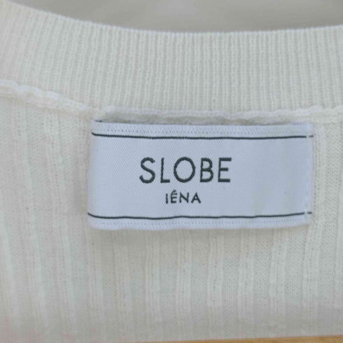 スローブイエナ SLOBE IENA コットンナイロンリブ ノースリーブプルオーバー レディース