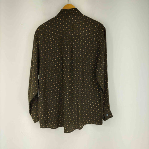 HELENE DE MICHEL 総柄 L/S シャツ シルク100% メンズ import:M