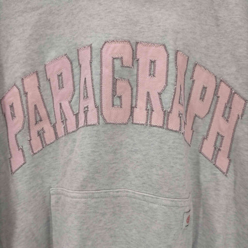 パラグラフ PARAGRAPH ロゴワッペンプルオーバーパーカー メンズ