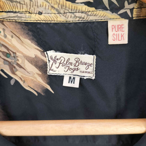 サンサーフパームブリーズ SUN SURF PALM BREEZE SPECIAL EDITION 実名復刻 PALM BREEZE TOGS SILK S/S SASATORA アロハシャツ メンズ JPN:M