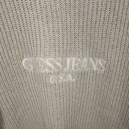 ゲス GUESS BY GEORGES MARCIANO ロゴ刺繍シルクニット メンズ JPN:S
