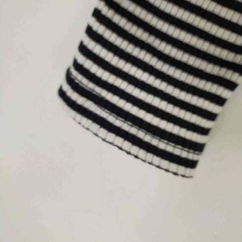 ナイスクラップ NICE CLAUP クロップドボーダーカットソー レディース