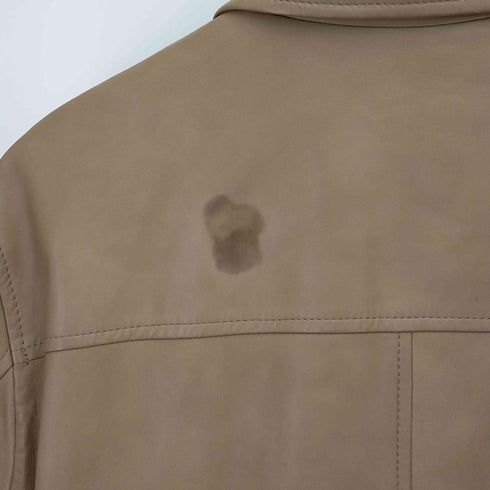 アクアスキュータム AQUASCUTUM ラムレザーシングルジャケット メンズ S