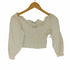 ザラ ZARA パフスリーブクロップドブラウス レディース import:S